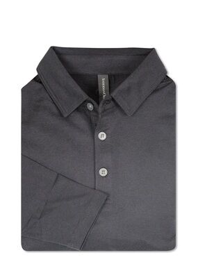 AndersonOrd Gamer Long Sleeve Polo – Black Heather